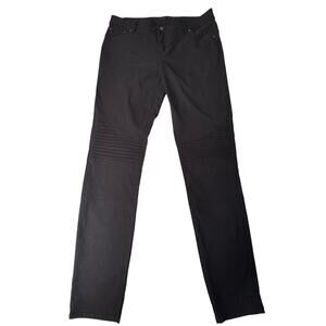 PrAna Women's Size 12 Brenna Pants Cargo Moto Skinny W4BREN315 Stretchy Black